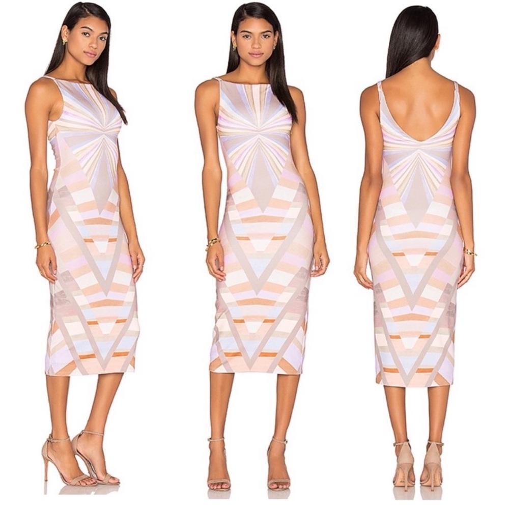 Mara Hoffman Midi Dress Prism in Lavender color way
